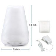Antiya 100ml Aromatherapy Essential Oil Diffuser Portable Ultrasonic Cool Mist Aroma Humidifier with Color LED... N4
