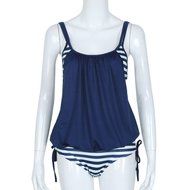 HOT Sale!MOKINGTOP,Canserin Women Striped Splicing Spaghetti Strap Swimwear N2