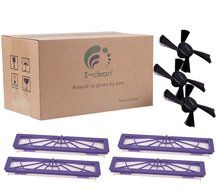 I-clean High-Performance Replacement Neato Filter [3 pcs Side Brush&amp;4 pcs Replacement Neato Filter] for Neato... N3