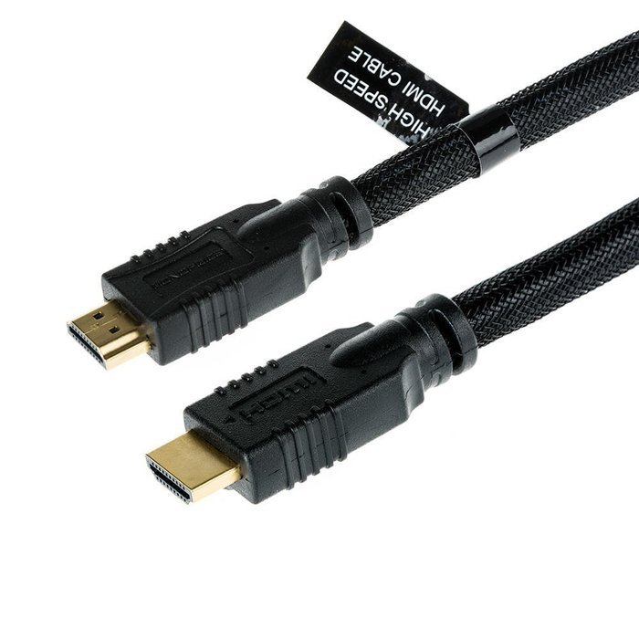 Monoprice Commercial 6ft 24AWG CL2 High Speed HDMI Cable With Ethernet w/ Net Jacket - Black N9