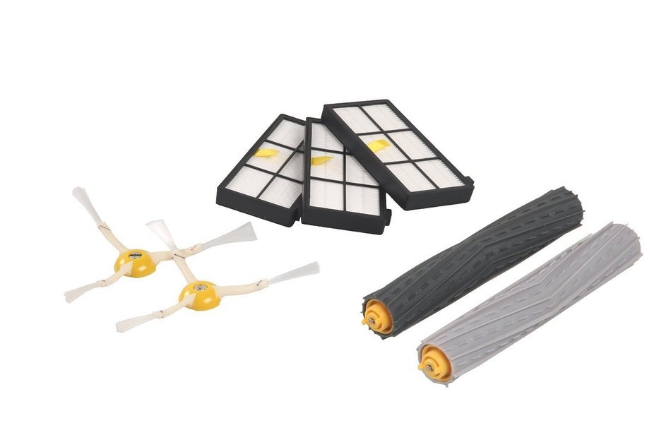 Tangle-Free Debris Extractor Hepa Filters Side Brush Replenishment Kit for iRobot Parts - Roomba 800 & 900 Series