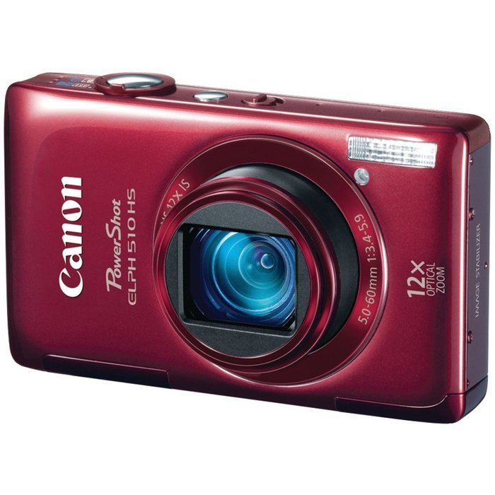 Canon PowerShot ELPH 510 HS 12.1 MP CMOS Digital Camera with Full HD Video and Ultra Wide Angle Lens (Red) N3