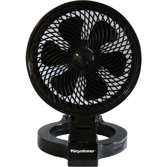 Keystone KSTFD070CAG Convertible Fan, 7-Inch, Black