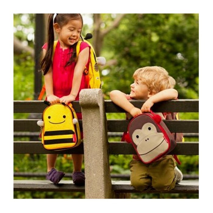 KAKA(TM) Lovely Animal Kids Children Nursery Canvas Schoolbag Hand Bag Outdoor Insulation Meal Package (Ladybug) N8