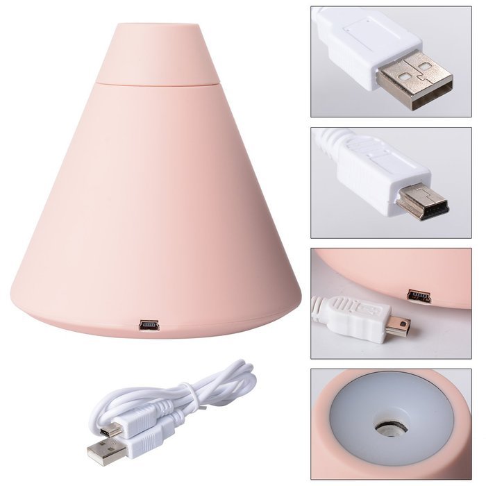 XCSOURCE White Volcano Humidifier Desktop USB Air Diffuser Purifier Sprayer LED Night Light HS200