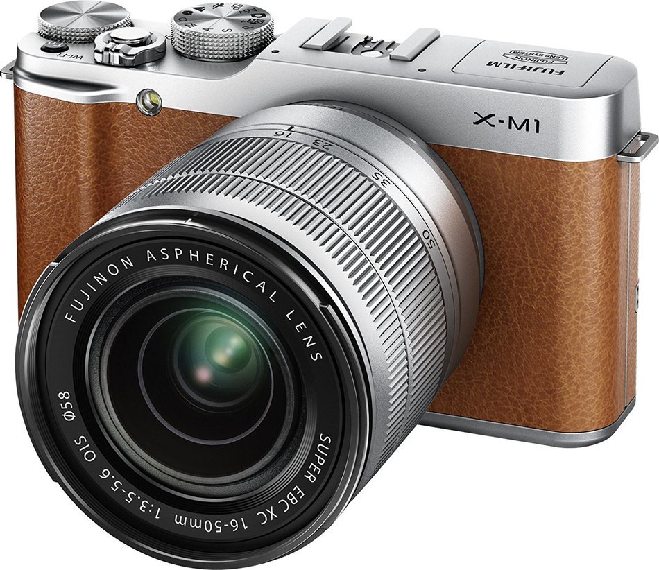 Fujifilm X-M1 Compact System 16 MP Digital Camera with 3-Inch LCD Screen - Body Only (Brown) N27