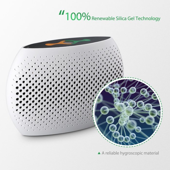 Homasy Mini Dehumidifier Portable Dehumidifiers, Renewable and Rechargeable Moisture Absorber Dryer, Great for... N3
