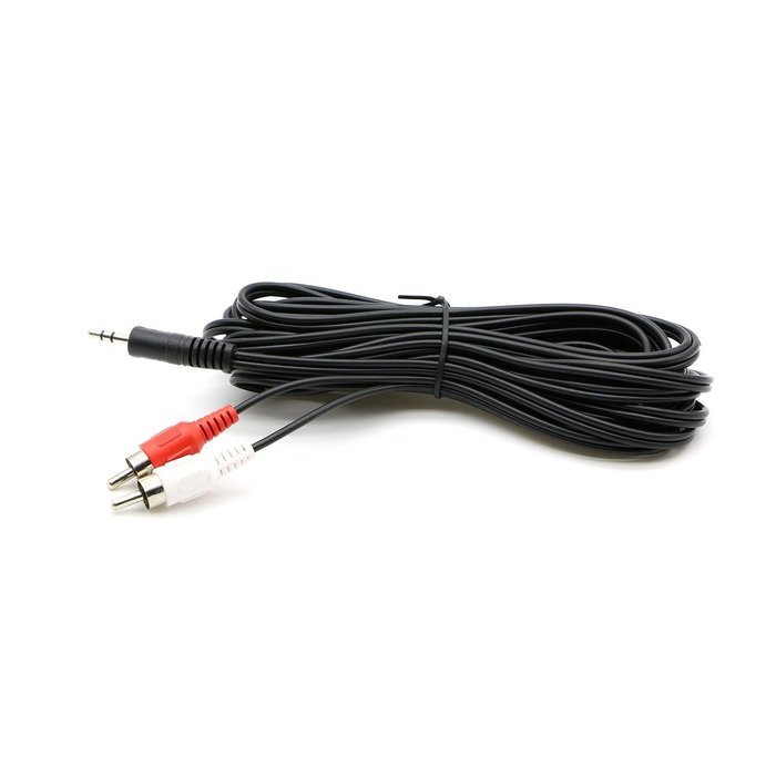 Pasow 3.5mm Stereo Male to 2RCA Male (Right and Left) RCA Audio Cable (30 Feet) N16