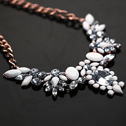 Fashion Women Crystal Collar Chunky Pendant Chain Statement Bib Necklace Jewelry N2