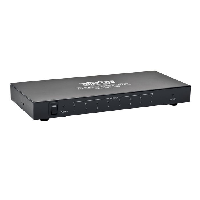 Tripp Lite 4-Port 4K HDMI Splitter, 1 In 4 Out, Ultra HD (UHD) Video & Audio (B118-004-UHD) N14