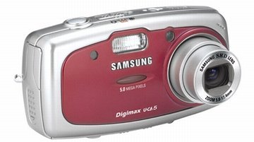 Samsung Digimax U-CA5 5MP Digital Camera with 3x Optical Zoom (Grey) N4