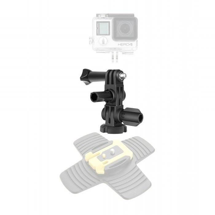 FOTOWELT Adjustment Curved Adhesive Helmet Side Mount kit for GoPro Hero 4 Hero 3+ Hero 3 Hero 2 Hero 1 N8