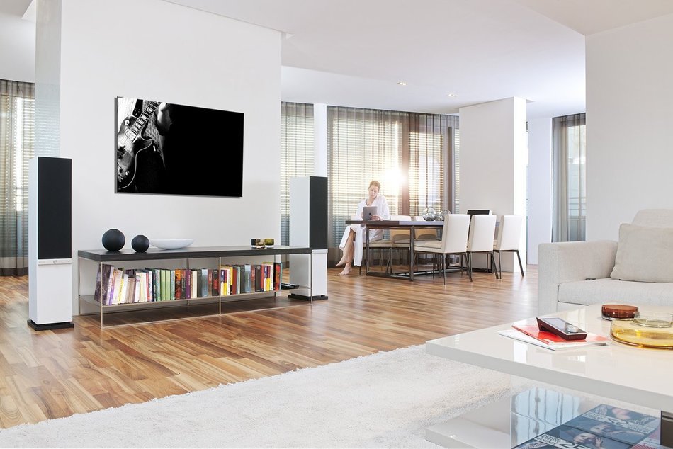 Raumfeld Stereo L Wireless Streaming Floorstanding Speaker (Pair, White)