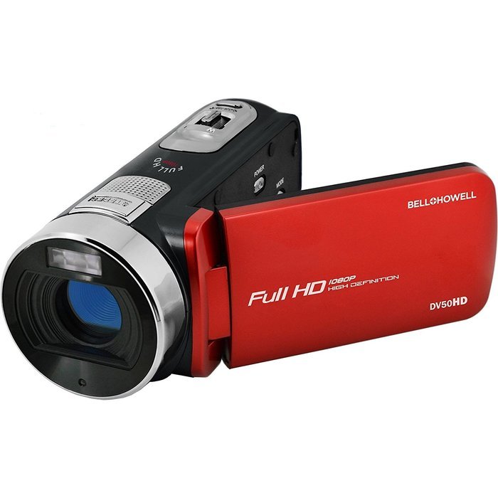 Bell+Howell 1080p Full HD Video Camcorder with 20.0 MP Still Image Resolution & 3" Touch Screen LCD, Blue (DV50HD-BL) N3
