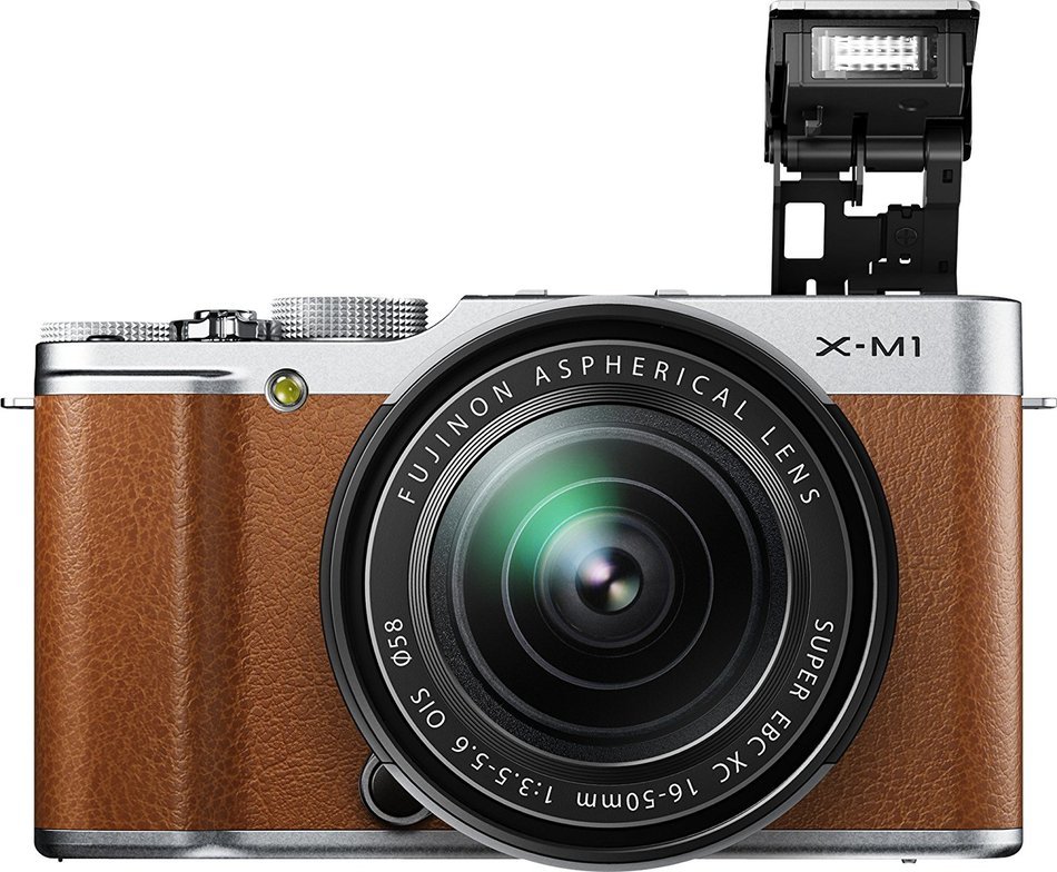 Fujifilm X-M1 Compact System 16 MP Digital Camera with 3-Inch LCD Screen - Body Only (Brown) N38