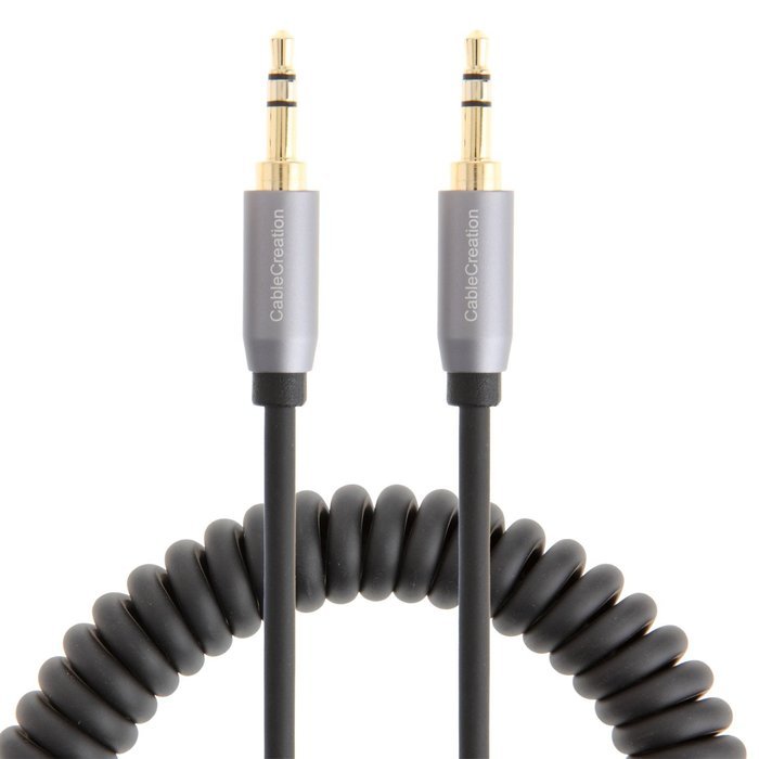 CableCreation 3.3-Feet 3.5mm Braided audio cable, Male to Male Stereo Aux Cable with Premium Metal, for Smartphones... N27