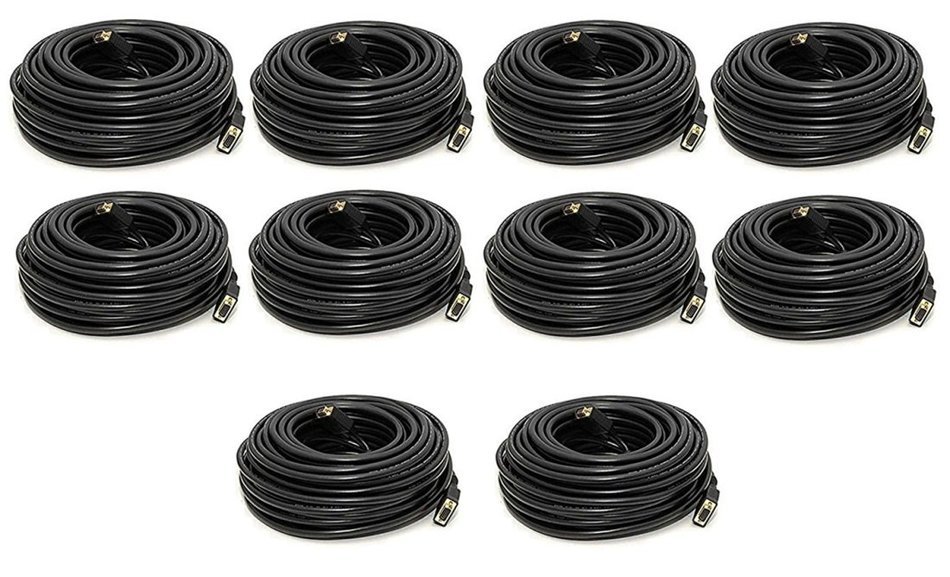 C&E 1 Pack, 25 Feet, VGA Male to Male Black, with ferrites Black, CNE503394 N5
