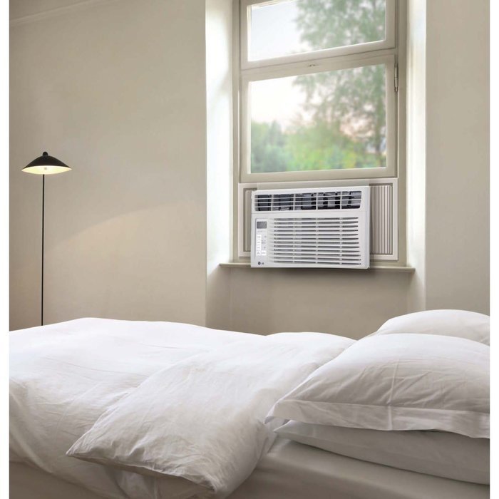LG 6,000 BTU 115V Window-Mounted AIR Conditioner with Remote Control