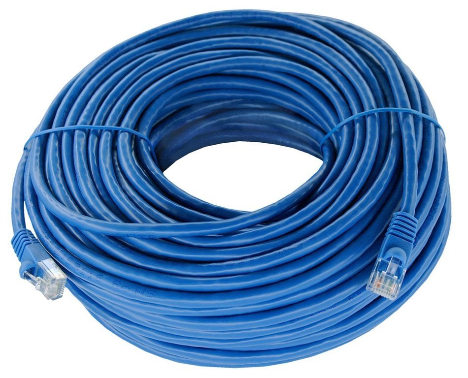 Shaxon UL724M8100BU-8FB RJ45 to RJ45 Category 6 Patch Cord - Blue, 100 Feet N7