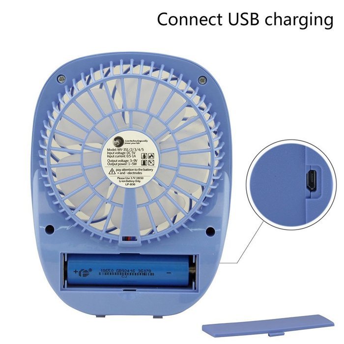 Honeyall Portable Mini Rechargeable USB Fan Vertical high speed mini fans with 3 modes Sleeping Breeze,Natural... N2