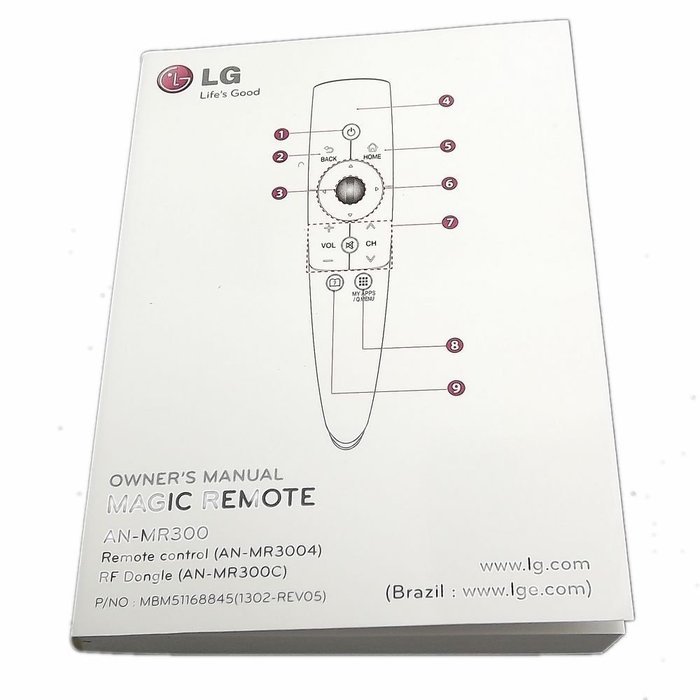 NEW LG AN-MR300 (ANMR300) Magic Motion Remote Control For 2012 LG SMART TVS LM6200 Key is the Chinese N3