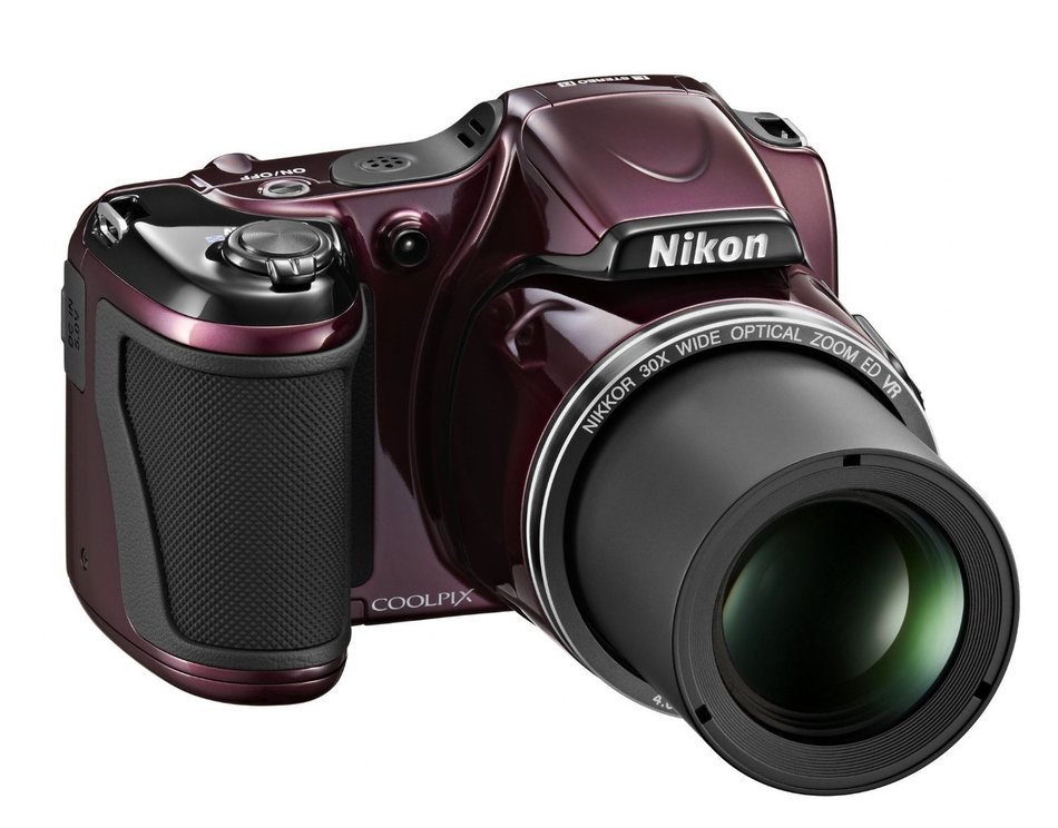 Nikon COOLPIX L820 16 MP CMOS Digital Camera with 30x Zoom Lens and Full HD 1080p Video (Plum) - International...