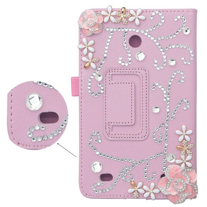 Spritech(TM) 3D Bling Rhinestone Design LG G Pad 8.0 Smart Shell Case Premium PU Leather Stand Cover for LG G... N4