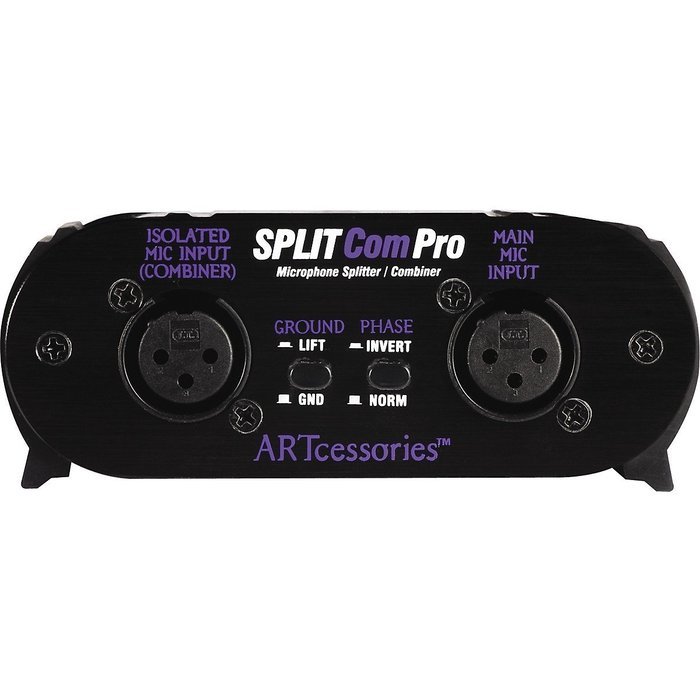 ART Splitcom Pro 2 Way Microphone Splitter and Combiner N3