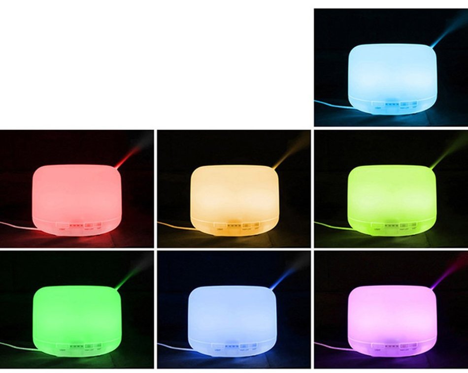 SSFW 500ml Aromatherapy Essential Oil Diffuser With 7 LED Color Changing Lamp for Home, Yoga, Office, Spa, Bedroom...