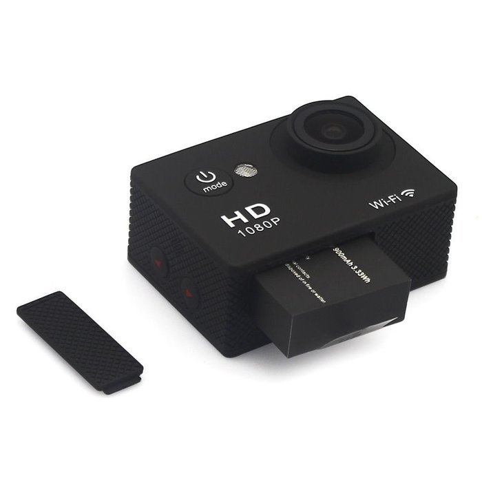 Mini WiFi Portable Action Sports Camera, 2.0 Inch LCD Screen 1080P HD 12Mp Video PC Camera 170&deg; Wide Angle Lens... N7