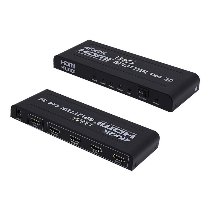 LinkS 1x8 8 Ports HDMI Powered Splitter for Full HD 1080P & 3D Support (One Input To Eight Outputs) N42