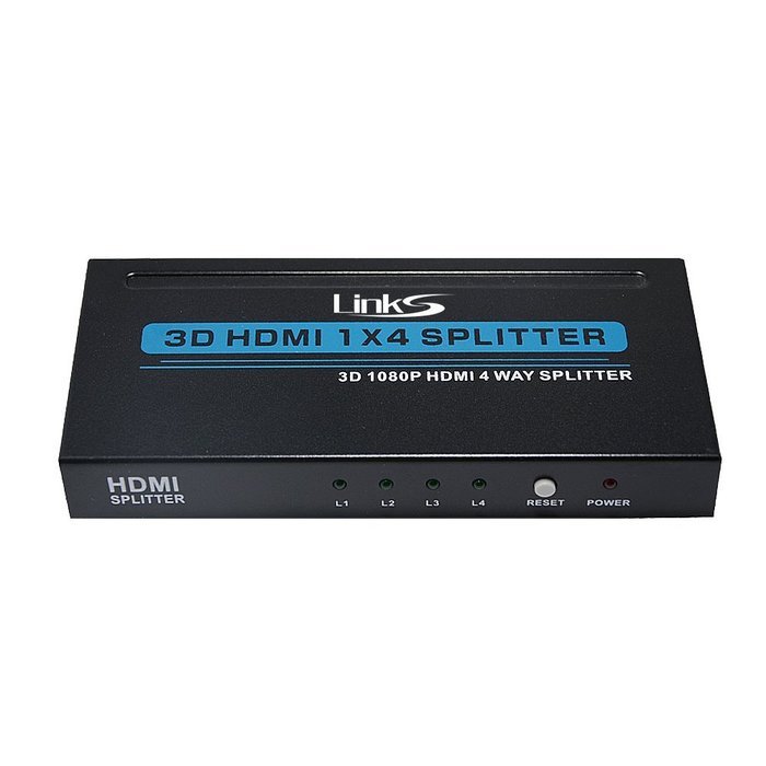 LinkS 1x8 8 Ports HDMI Powered Splitter for Full HD 1080P & 3D Support (One Input To Eight Outputs) N43