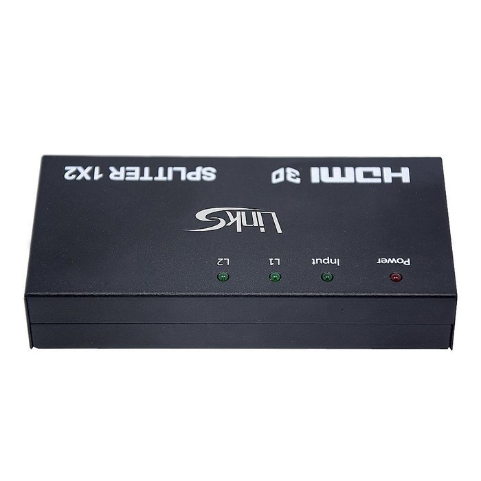 LinkS 1x8 8 Ports HDMI Powered Splitter for Full HD 1080P & 3D Support (One Input To Eight Outputs) N45