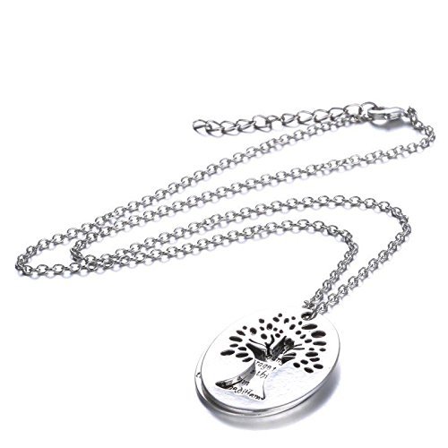 Serenity Prayer Tree Pendant Two Piece Necklace Religious Inspirational Jewelry N7