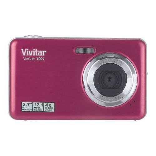 Vivitar T027 12.1MP 4X Zoom Digital Camera Pink