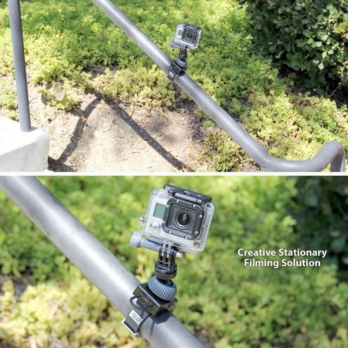 Quick Release Zip-Tie Strap Mount w/ 360 Degree Rotating Head for Compact Cameras by USA Gear - Works With Canon... N7