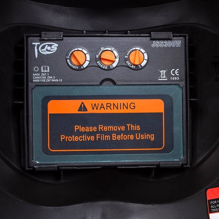 Black Adjustable Auto Darkening Solar Welding Helmet Mask CE ANSI Certified by Safe66 N3