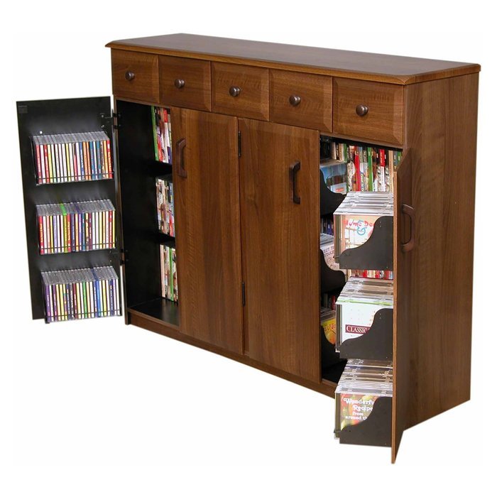 Venture Horizon Media Cabinet With Drawers- Oak N2