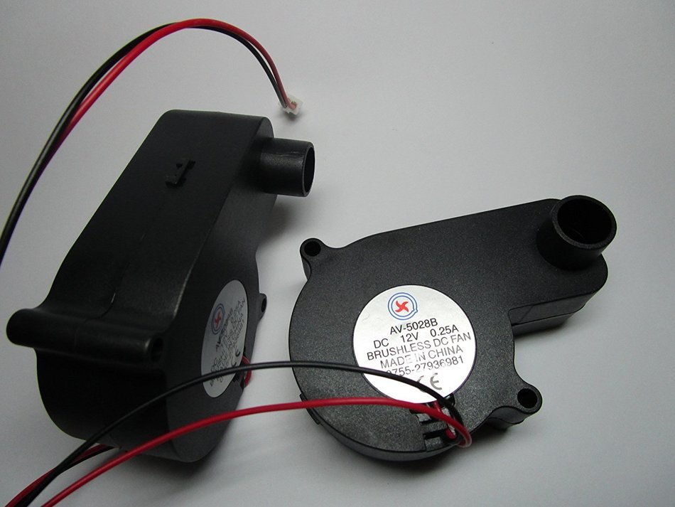 1 pcs Brushless DC Blower Fan 5028B 12V 2 Wires Black Color 50x28mm Ball-bearing Skywalking