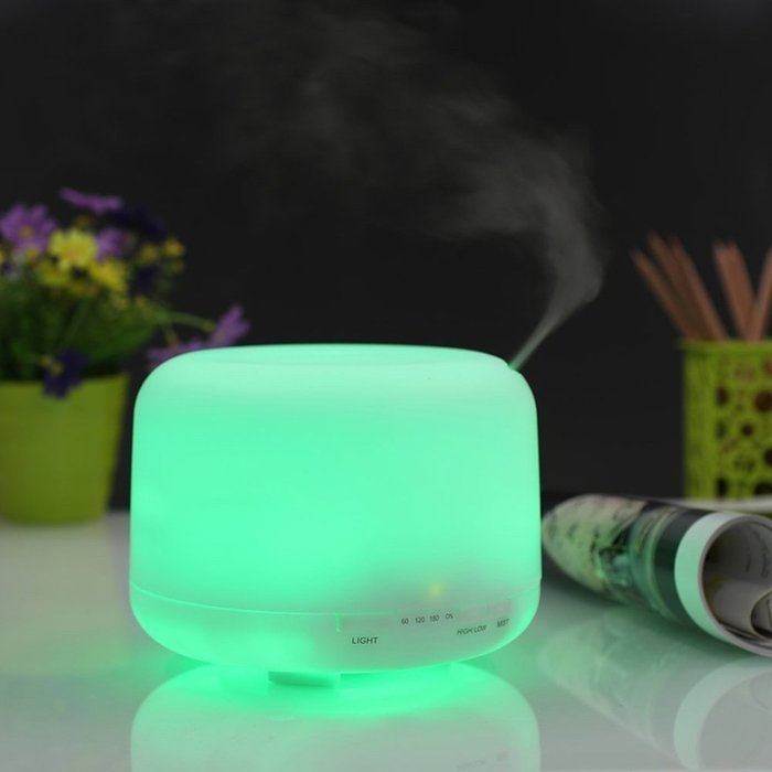 SSFW 500ml Aromatherapy Essential Oil Diffuser With 7 LED Color Changing Lamp for Home, Yoga, Office, Spa, Bedroom... N3