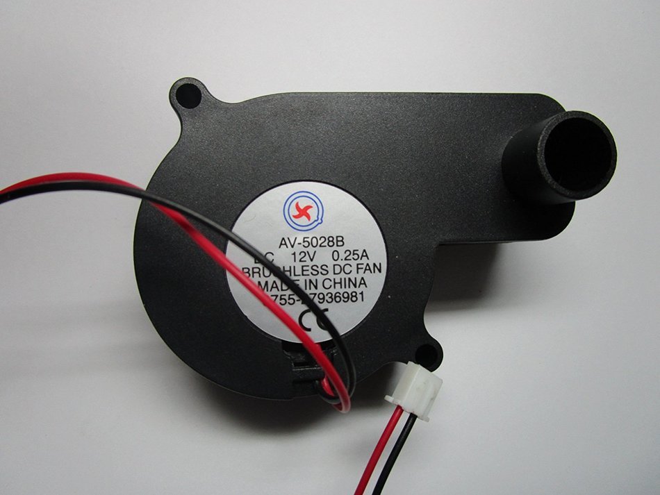 1 pcs Brushless DC Blower Fan 5028B 12V 2 Wires Black Color 50x28mm Ball-bearing Skywalking N3