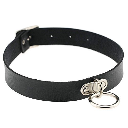 Collar Punk Choker Classic Gothic Necklace Pendant Leather Chain Neck Ring CHI