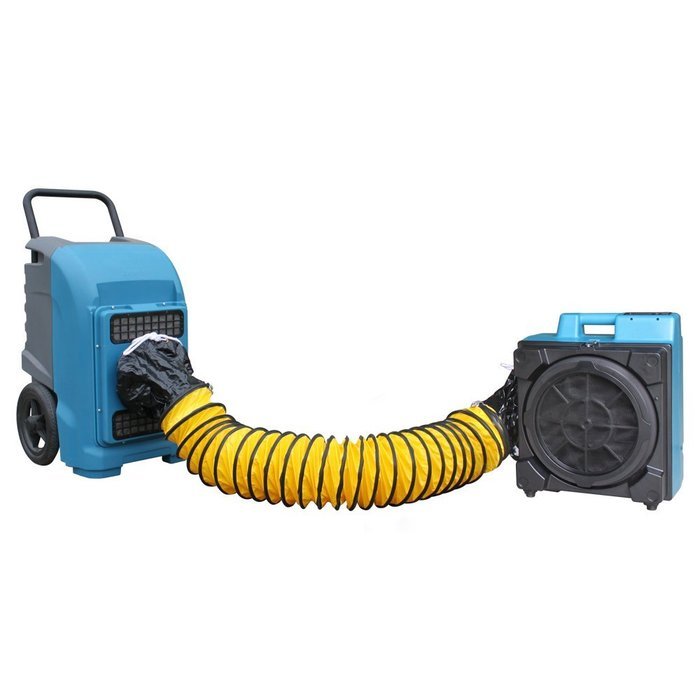 XPOWER XD-125 76 Pint Industrial Commercial Dehumidifier with Automatic Purge Pump and Drainage Hose N2