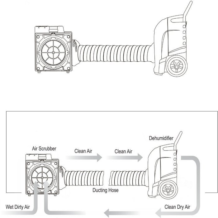 XPOWER XD-125 76 Pint Industrial Commercial Dehumidifier with Automatic Purge Pump and Drainage Hose N3