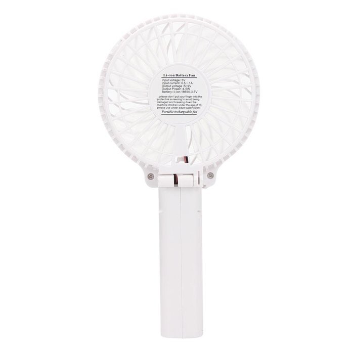 Yoyorule Summer Mini Fan Portable Handheld Air Conditioner Cooler Fan USB Battery (Black) N9