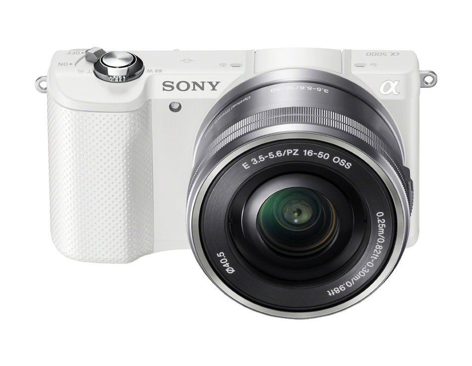 Sony &fnof;&iquest;5000 power zoom lens kit (white / digital SLR) N3