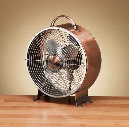 Deco Breeze DBF5348 Retro Metal Fan Copper