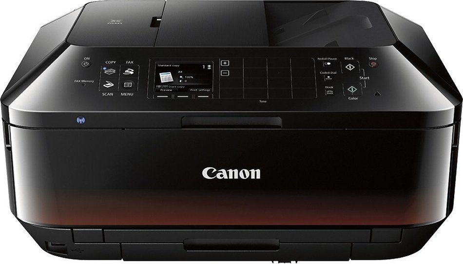 Canon - PIXMA MX922 Network-Ready Wireless All-In-One Printer - Black N2