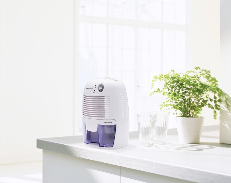 Pro Breeze Electric Dehumidifier, 1100 Cubic Feet, Compact and Portable for Damp Air, Mold, Moisture in Home,...