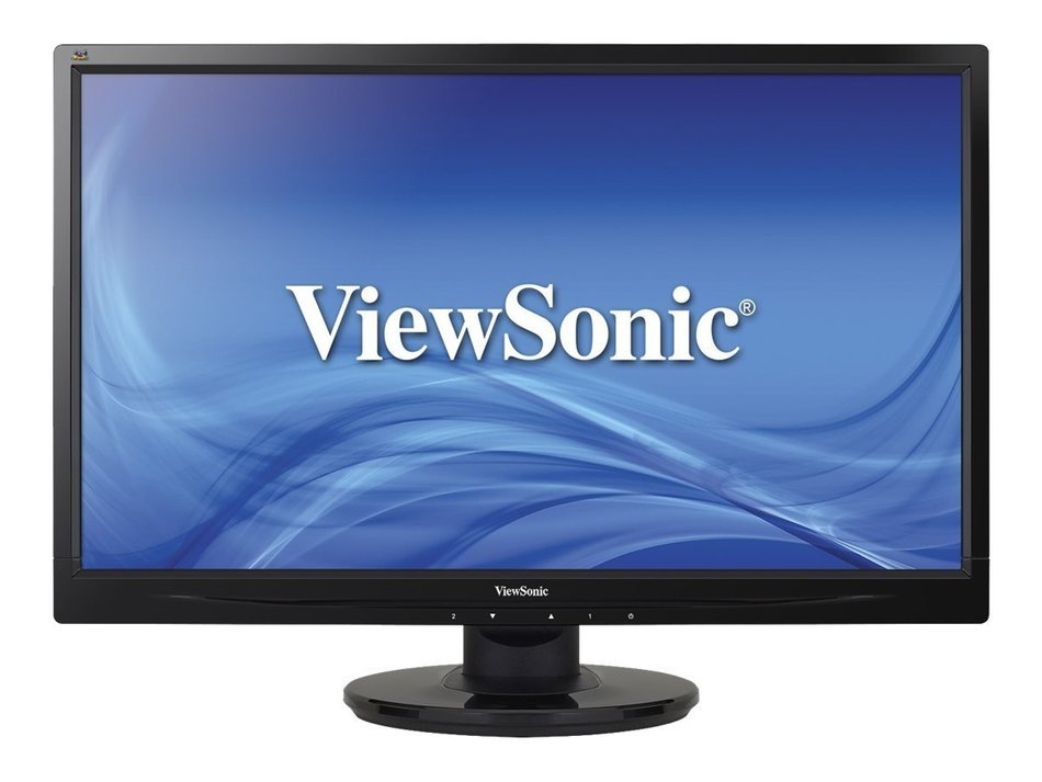 ViewSonic VA2246M-LED 22-Inch LED-Lit LCD Monitor (2-Pack) and AmazonBasics Dual Side-by-Side... N5